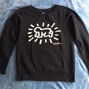 Uniqlo Keith Haring Black Sweatshirt